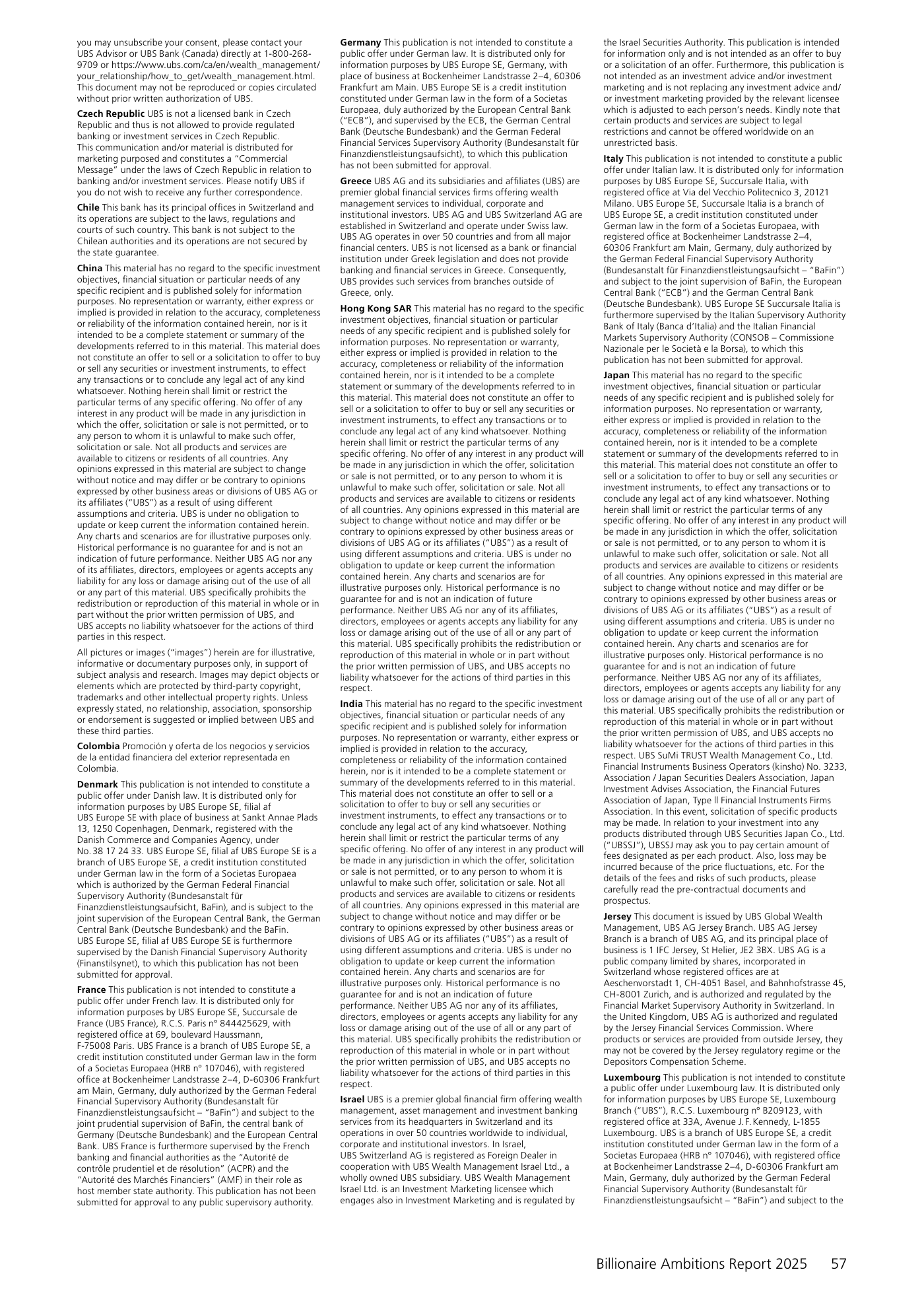 Cover: UBS Global Investment Returns Yearbook 2025 — Public summary edition